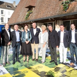 Climats et moi - fresque à Beaune - inauguration - 01/06/2014 © Armelle