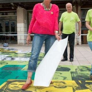 Climats et moi - fresque à Beaune - 01/06/2014 © Miche Joly
