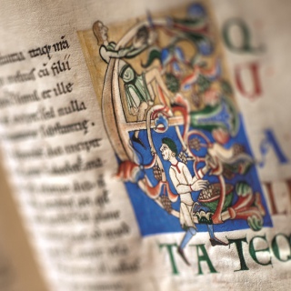 Illumination of a manuscrit from the Abbey of Cîteaux © Michel Joly